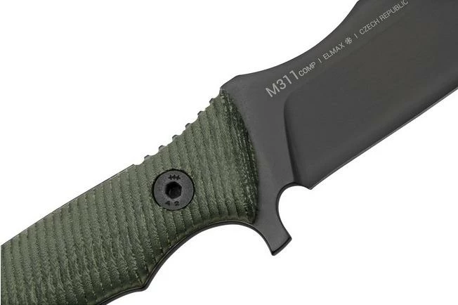 ANV Knives M311, M311-064 Spelter NC Elmax, Black Micarta Handle, Black Kydex Sheath, Fixed Knife 7 ANV Knives M311, M311-064 Spelter NC Elmax, Black Micarta Handle, Black Kydex Sheath, Fixed Knife - Image 5