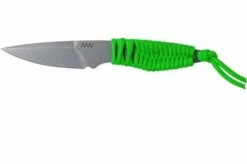 ANV P100 Sleipner, Neon Green Paracord, ANVP100-009, Black Kydex Sheath, Neck Knife