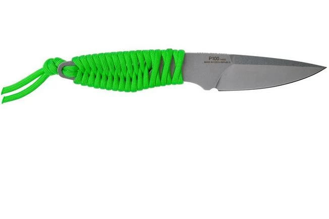 ANV P100 Sleipner, Neon Green Paracord, ANVP100-009, Black Kydex Sheath, Neck Knife 4 ANV P100 Sleipner, Neon Green Paracord, ANVP100-009, Black Kydex Sheath, Neck Knife - Image 2