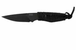 ANV Knives P100 Sleipner Cerakote, Grey Paracord, P100-038, Black Kydex Sheath, Neck Knife