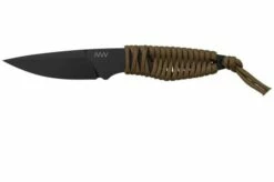 ANV Knives P100 Sleipner Cerakote, Coyote Paracord, P100-040, Black Kydex Sheath, Neck Knife