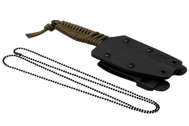 ANV Knives P100 Sleipner Cerakote, Coyote Paracord, P100-040, Black Kydex Sheath, Neck Knife 8 ANV Knives P100 Sleipner Cerakote, Coyote Paracord, P100-040, Black Kydex Sheath, Neck Knife - Image 6