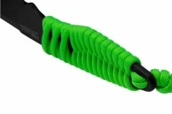 ANV Knives P100 Sleipner Cerakote, Neon Green Paracord, P100-043, Black Kydex Sheath, Neck Knife -KNIVESANDTOOLS Sales ANVP100 043 04 anv