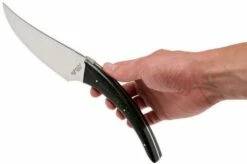 Laguiole En Aubrac Le Buron Cheese Knife Ebony, KMF99EBI -KNIVESANDTOOLS Sales AUKMF99EBI 08 laguiole en aubrac aukmf99ebi 08