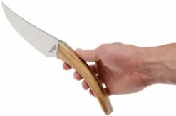Laguiole En Aubrac Le Buron Cheese Knife Olive Wood, KMF99OLI -KNIVESANDTOOLS Sales AUKMF99OLI 08 laguiole en aubrac aukmf99oli 08