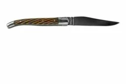 Laguiole En Aubrac Samba Yellow L0210SAJIFSJ1 Samba Wood, Polished, Laguiole Pocket Knife, 10 Cm -KNIVESANDTOOLS Sales AUL0210SAJIFSJ1 02 laguioleaubrac