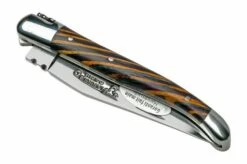 Laguiole En Aubrac Samba Yellow L0210SAJIFSJ1 Samba Wood, Polished, Laguiole Pocket Knife, 10 Cm -KNIVESANDTOOLS Sales AUL0210SAJIFSJ1 04 laguioleaubrac