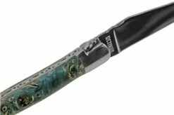 Laguiole En Aubrac Blue Poplar Burl L0212LBPIFSJ1 Poplar Wood, Polished, Laguiole Pocket Knife, 12 Cm -KNIVESANDTOOLS Sales AUL0212LBPIFSJ1 06 laguioleaubrac