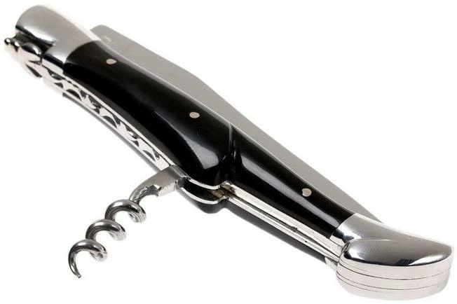 Laguiole En Aubrac 12cm Pocket Knife With Corkscrew, Buffalo Horn 6 Laguiole En Aubrac 12cm Pocket Knife With Corkscrew, Buffalo Horn - Image 4