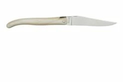 Laguiole En Aubrac Le Perlé 12 Cm L0512OS6J3 Full Handle White Bone -KNIVESANDTOOLS Sales AUL0512OS6J3 02 laguioleaubrac