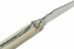 Laguiole En Aubrac Le Perlé 12 Cm L0512OS6J3 Full Handle White Bone -KNIVESANDTOOLS Sales AUL0512OS6J3 06 laguioleaubrac