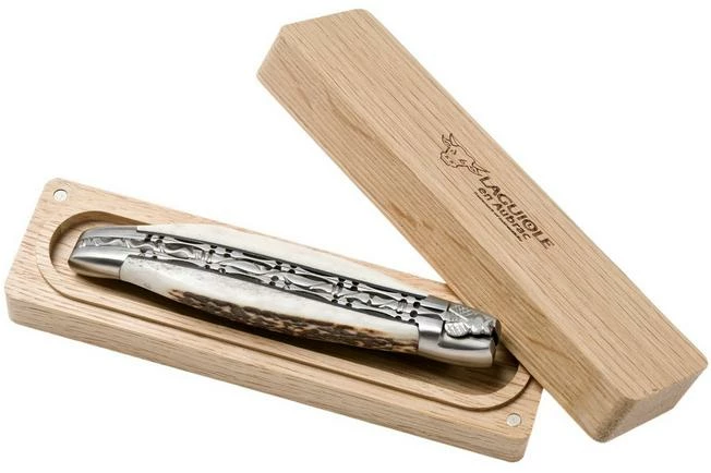 Laguiole En Aubrac 12cm Double Plates, Stag Horn Hand-filed, L0712BCI/FSB1 11 Laguiole En Aubrac 12cm Double Plates, Stag Horn Hand-filed, L0712BCI/FSB1 - Image 9