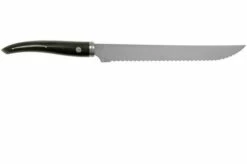 Laguiole En Aubrac Gourmet PGO25EBI Bread Knife Ebony 25 Cm -KNIVESANDTOOLS Sales AUPGO20EBI 02 laguiole en aubrac