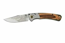 Benchmade Mini Crooked River Bull Elk Limited Edition Artist Series 15085-2201, Hunting Pocket Knife, Casey Underwood Design