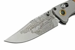 Benchmade Mini Crooked River Bull Elk Limited Edition Artist Series 15085-2201, Hunting Pocket Knife, Casey Underwood Design -KNIVESANDTOOLS Sales BE15085 2201 03 benchmade 1