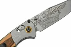 Benchmade Mini Crooked River Bull Elk Limited Edition Artist Series 15085-2201, Hunting Pocket Knife, Casey Underwood Design -KNIVESANDTOOLS Sales BE15085 2201 05 benchmade 1