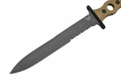 Benchmade SOCP Desert Tan 185SBK-1, CPM-3V Serrated, Fixed Knife, Greg Thompson Design -KNIVESANDTOOLS Sales BE185SBK 1 03 benchmade