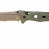 Benchmade 275SFE-2 Sibert Adamas OD Green G10, Flat Earth Serrated Pocket Knife, Shane Sibert Design