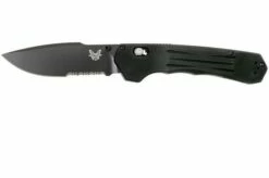 Benchmade Vallation 407SBK Serrated Black Blade, Pocket Knife