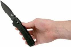 Benchmade Vallation 407SBK Serrated Black Blade, Pocket Knife -KNIVESANDTOOLS Sales BE407SBK 08 benchmade be407sbk 08