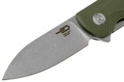 Bestech Pebble BG07A Green Black G10, Stonewashed Pocket Knife -KNIVESANDTOOLS Sales BHBG07A 03 bestech