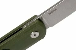Bestech Pebble BG07A Green Black G10, Stonewashed Pocket Knife -KNIVESANDTOOLS Sales BHBG07A 06 bestech