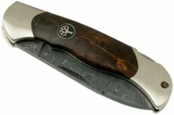 Böker Junior Scout Damast Curly Birch 111920DAM Gentleman's Knife -KNIVESANDTOOLS Sales BO111920DAM 04 boker
