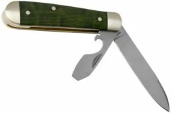 Böker Swell-End Jack Curly Birch Green 112916 Pocket Knife -KNIVESANDTOOLS Sales BO112916 02 boker