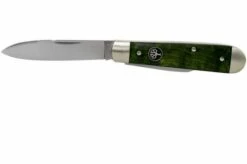 Böker Swell-End Jack Curly Birch Green 112916 Pocket Knife -KNIVESANDTOOLS Sales BO112916 03 boker