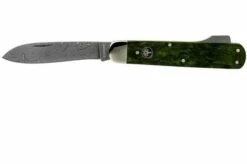 Böker Mono Damascus, Curly Birch Green 118030DAM Hunting Knife