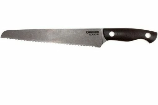 Böker 130281, Saga Bread Knife, Stonewash Finish -KNIVESANDTOOLS Sales BO130281 01 boker saga bo130281 01