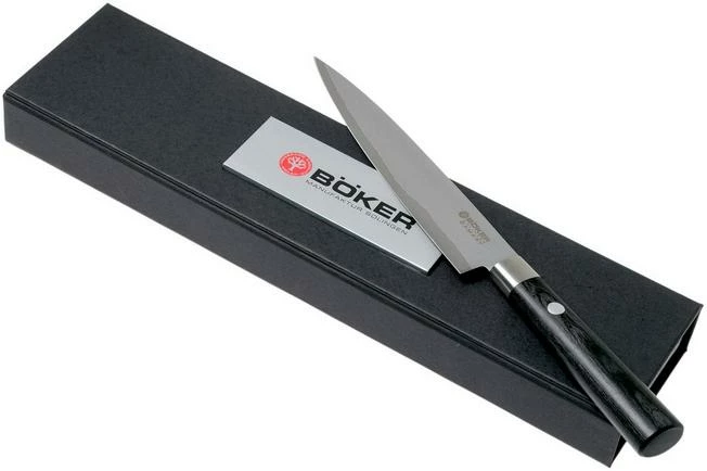 Böker Damast Black Utility Knife 14.5 Cm 130414DAM 9 Böker Damast Black Utility Knife 14.5 Cm 130414DAM - Image 7