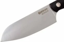 Böker 131266 Saga Santoku Knife 16 Cm, Blue Satin Finish -KNIVESANDTOOLS Sales BO131266 03 boker saga satin bo131266 03