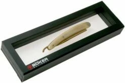 Böker Manufaktur Damascus Horn Straight Razor 140524DAM 15 Böker Manufaktur Damascus Horn Straight Razor 140524DAM -KNIVESANDTOOLS Sales BO140524DAM 07 boker