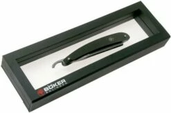 Böker Manufaktur Ebony Damascus Straight Razor 140609DAM 15 Böker Manufaktur Ebony Damascus Straight Razor 140609DAM -KNIVESANDTOOLS Sales BO140609DAM 07 boker