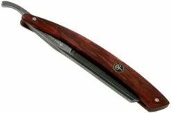 Böker Manufaktur Damascus Curly Birch 140610DAM Straight Razor -KNIVESANDTOOLS Sales BO140610DAM 06 boker