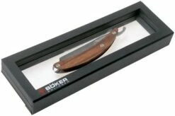 Böker Manufaktur Master Cutter Damascus, Desert Ironwood 140800DAM Straight Razor -KNIVESANDTOOLS Sales BO140800DAM 06 boker