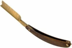 Böker Manufaktur Master Cutter Damascus Gold, Desert Ironwood 140801DAM Straight Razor -KNIVESANDTOOLS Sales BO140801DAM 05 boker