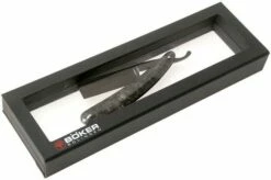 Böker Manufaktur Solingen Black Amboina 140919 Straight Razor -KNIVESANDTOOLS Sales BO140919 06 boker