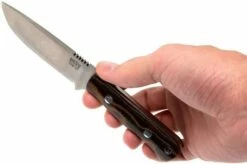 Bark River Bravo Necker II CPM 154CM, Burgundy Snakeskin Micarta -KNIVESANDTOOLS Sales BRK07 002SBC 06 bark river brk07 002sbc 15