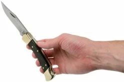 Buck 110 Folding Hunter, With Finger Grooves -KNIVESANDTOOLS Sales BUCK0110BRSFG B 08 buck v201907