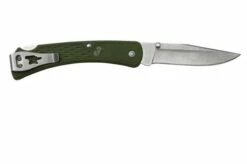 Buck 110 Slim Knife Select OD Green 0110ODS2 Pocket Knife -KNIVESANDTOOLS Sales BUCK110ODS2 02 buck
