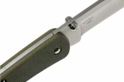 Buck 110 Slim Knife Pro Green Micarta 0110ODS4 Pocket Knife -KNIVESANDTOOLS Sales BUCK110ODS4 06 buck
