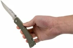 Buck 110 Slim Knife Pro Green Micarta 0110ODS4 Pocket Knife -KNIVESANDTOOLS Sales BUCK110ODS4 08 buck
