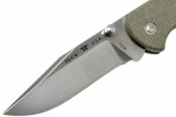 Buck 112 Ranger Slim Knife Pro Green Micarta 0112ODS6 Pocket Knife -KNIVESANDTOOLS Sales BUCK112ODS6 03 buck