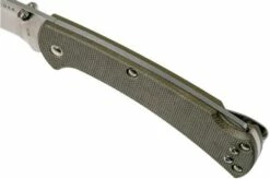 Buck 112 Ranger Slim Knife Pro Green Micarta 0112ODS6 Pocket Knife -KNIVESANDTOOLS Sales BUCK112ODS6 07 buck