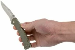 Buck 112 Ranger Slim Knife Pro Green Micarta 0112ODS6 Pocket Knife -KNIVESANDTOOLS Sales BUCK112ODS6 08 buck