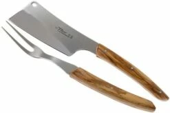 Claude Dozorme Cheese Knife Set Hard Cheese, Olive Wood -KNIVESANDTOOLS Sales CD2 90 024 89 04 claude dozorme v202003