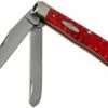 Case Trapper Dark Red Bone, Standard Jig, 06984, 6254 CV Pocket Knife -KNIVESANDTOOLS Sales CE06984 01 case