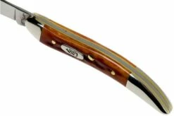 Case Knives Small Texas Toothpick Pocket Worn Harvest Orange Bone Corn Cob Jig 07400, 610096 SS Pocket Knife -KNIVESANDTOOLS Sales CE07400 06 case